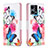 Coque Portefeuille Motif Fantaisie Livre Cuir Etui Clapet B01F pour Oppo F21 Pro 4G Colorful