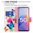 Coque Portefeuille Motif Fantaisie Livre Cuir Etui Clapet B01F pour Oppo F21 Pro 5G Petit