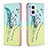 Coque Portefeuille Motif Fantaisie Livre Cuir Etui Clapet B01F pour Oppo F21s Pro 5G Pastel Vert