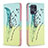 Coque Portefeuille Motif Fantaisie Livre Cuir Etui Clapet B01F pour Oppo Find X5 Pro 5G Pastel Vert