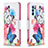 Coque Portefeuille Motif Fantaisie Livre Cuir Etui Clapet B01F pour Oppo Reno6 Pro 5G India Colorful