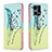 Coque Portefeuille Motif Fantaisie Livre Cuir Etui Clapet B01F pour Oppo Reno7 4G Pastel Vert