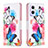 Coque Portefeuille Motif Fantaisie Livre Cuir Etui Clapet B01F pour Oppo Reno8 Lite 5G Colorful