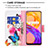 Coque Portefeuille Motif Fantaisie Livre Cuir Etui Clapet B01F pour Realme 8 4G Petit