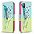 Coque Portefeuille Motif Fantaisie Livre Cuir Etui Clapet B01F pour Realme C20 Pastel Vert