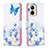 Coque Portefeuille Motif Fantaisie Livre Cuir Etui Clapet B01F pour Realme C33 Bleu