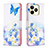 Coque Portefeuille Motif Fantaisie Livre Cuir Etui Clapet B01F pour Realme C53 India Bleu