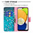 Coque Portefeuille Motif Fantaisie Livre Cuir Etui Clapet B01F pour Samsung Galaxy A03 Petit