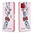 Coque Portefeuille Motif Fantaisie Livre Cuir Etui Clapet B01F pour Samsung Galaxy A03 Petit