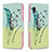 Coque Portefeuille Motif Fantaisie Livre Cuir Etui Clapet B01F pour Samsung Galaxy A10e Pastel Vert