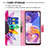 Coque Portefeuille Motif Fantaisie Livre Cuir Etui Clapet B01F pour Samsung Galaxy A23 4G Petit