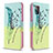Coque Portefeuille Motif Fantaisie Livre Cuir Etui Clapet B01F pour Samsung Galaxy A31 Pastel Vert