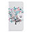 Coque Portefeuille Motif Fantaisie Livre Cuir Etui Clapet B01F pour Samsung Galaxy A40 Blanc