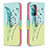 Coque Portefeuille Motif Fantaisie Livre Cuir Etui Clapet B01F pour Samsung Galaxy A52 4G Pastel Vert