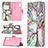 Coque Portefeuille Motif Fantaisie Livre Cuir Etui Clapet B01F pour Samsung Galaxy M02 Petit