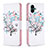 Coque Portefeuille Motif Fantaisie Livre Cuir Etui Clapet B01F pour Samsung Galaxy M04 Blanc