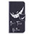 Coque Portefeuille Motif Fantaisie Livre Cuir Etui Clapet B01F pour Samsung Galaxy M10 Noir