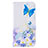 Coque Portefeuille Motif Fantaisie Livre Cuir Etui Clapet B01F pour Samsung Galaxy M20 Bleu