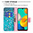 Coque Portefeuille Motif Fantaisie Livre Cuir Etui Clapet B01F pour Samsung Galaxy M32 4G Petit