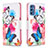 Coque Portefeuille Motif Fantaisie Livre Cuir Etui Clapet B01F pour Samsung Galaxy M52 5G Colorful