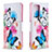 Coque Portefeuille Motif Fantaisie Livre Cuir Etui Clapet B01F pour Samsung Galaxy Note 20 Ultra 5G Colorful