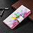 Coque Portefeuille Motif Fantaisie Livre Cuir Etui Clapet B01F pour Samsung Galaxy S21 5G Colorful