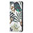 Coque Portefeuille Motif Fantaisie Livre Cuir Etui Clapet B01F pour Samsung Galaxy S21 Ultra 5G Pastel Vert