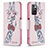 Coque Portefeuille Motif Fantaisie Livre Cuir Etui Clapet B01F pour Xiaomi Redmi Note 11 4G (2021) Rose