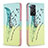 Coque Portefeuille Motif Fantaisie Livre Cuir Etui Clapet B01F pour Xiaomi Redmi Note 11 Pro 5G Pastel Vert