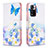 Coque Portefeuille Motif Fantaisie Livre Cuir Etui Clapet B01F pour Xiaomi Redmi Note 11 Pro+ Plus 5G Bleu