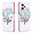 Coque Portefeuille Motif Fantaisie Livre Cuir Etui Clapet B01F pour Xiaomi Redmi Note 12 Pro 5G Blanc