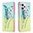 Coque Portefeuille Motif Fantaisie Livre Cuir Etui Clapet B01F pour Xiaomi Redmi Note 12 Pro 5G Pastel Vert