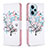 Coque Portefeuille Motif Fantaisie Livre Cuir Etui Clapet B01F pour Xiaomi Redmi Note 12 Turbo 5G Blanc