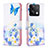 Coque Portefeuille Motif Fantaisie Livre Cuir Etui Clapet B01F pour Xiaomi Redmi Note 13 5G Bleu