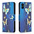 Coque Portefeuille Motif Fantaisie Livre Cuir Etui Clapet B03F pour Samsung Galaxy A04E Bleu Ciel