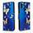 Coque Portefeuille Motif Fantaisie Livre Cuir Etui Clapet B03F pour Samsung Galaxy A11 Bleu Ciel