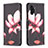 Coque Portefeuille Motif Fantaisie Livre Cuir Etui Clapet B03F pour Samsung Galaxy A13 4G Rouge