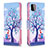 Coque Portefeuille Motif Fantaisie Livre Cuir Etui Clapet B03F pour Samsung Galaxy A22s 5G Petit