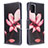 Coque Portefeuille Motif Fantaisie Livre Cuir Etui Clapet B03F pour Samsung Galaxy A51 4G Rouge