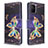 Coque Portefeuille Motif Fantaisie Livre Cuir Etui Clapet B03F pour Samsung Galaxy A51 5G Noir