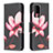 Coque Portefeuille Motif Fantaisie Livre Cuir Etui Clapet B03F pour Samsung Galaxy A52s 5G Rouge