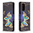 Coque Portefeuille Motif Fantaisie Livre Cuir Etui Clapet B03F pour Samsung Galaxy A72 4G Noir