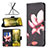 Coque Portefeuille Motif Fantaisie Livre Cuir Etui Clapet B03F pour Samsung Galaxy F04 Petit