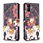 Coque Portefeuille Motif Fantaisie Livre Cuir Etui Clapet B03F pour Samsung Galaxy M04 Petit