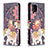 Coque Portefeuille Motif Fantaisie Livre Cuir Etui Clapet B03F pour Samsung Galaxy M12 Petit