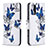 Coque Portefeuille Motif Fantaisie Livre Cuir Etui Clapet B03F pour Samsung Galaxy Note 20 5G Bleu