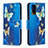 Coque Portefeuille Motif Fantaisie Livre Cuir Etui Clapet B03F pour Samsung Galaxy Note 20 5G Bleu Ciel