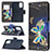 Coque Portefeuille Motif Fantaisie Livre Cuir Etui Clapet B03F pour Samsung Galaxy Note 20 5G Petit