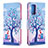 Coque Portefeuille Motif Fantaisie Livre Cuir Etui Clapet B03F pour Samsung Galaxy Note 20 5G Petit