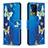 Coque Portefeuille Motif Fantaisie Livre Cuir Etui Clapet B03F pour Samsung Galaxy Note 20 Ultra 5G Bleu Ciel